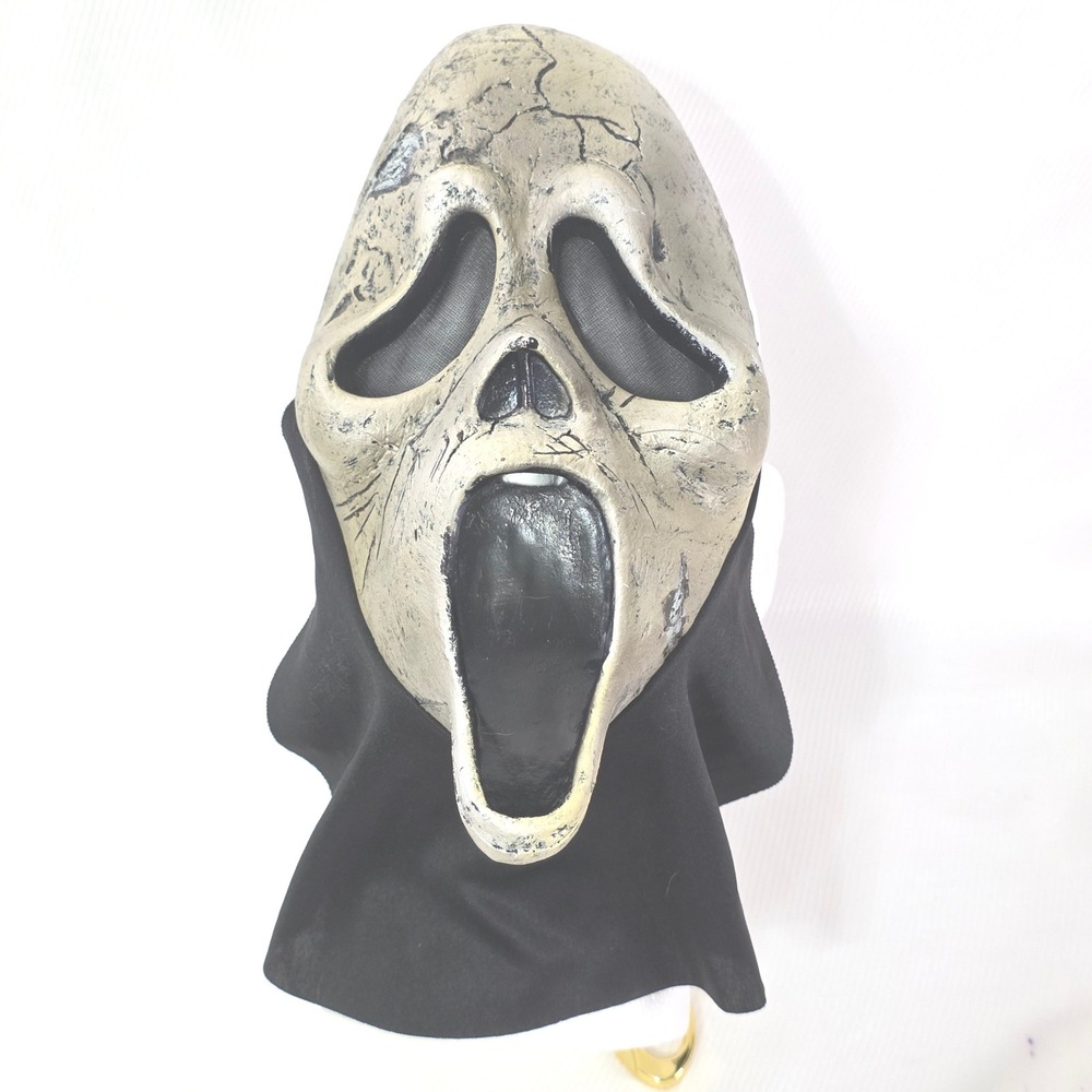 Halloween Easter Unltd. Scream Ghostface Mask Zombie Aged Crackle Rare 11" EUC